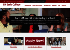Uaearlycollege.ua.edu
