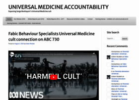 Universalmedicineaccountability.wordpress.com