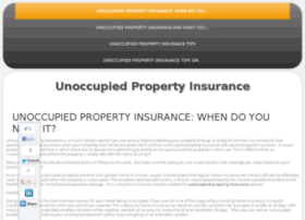 unoccupied-propertyinsurance.com