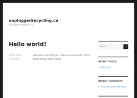 unpluggedrecycling.ca