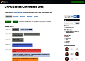 Uxpabostonconference2015.sched.org
