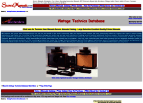 Vintagetechnics.stereomanuals.com