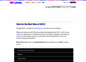 vote2011.allmyfaves.com