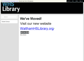 Walthamlibrary.wikispaces.com
