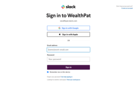 Wealthpat.slack.com