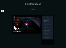 Webcast.dclm.org