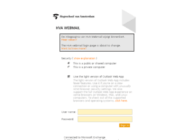 Webmail.hva.nl