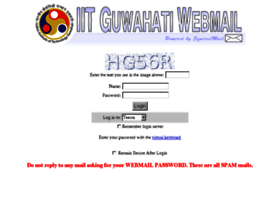webmail.iitg.ernet.in
