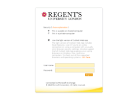 webmail.regents.ac.uk