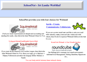 Webmail.schoolnet.lk