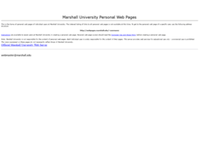 Webpages.marshall.edu
