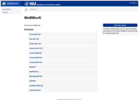 Webwork.swarthmore.edu