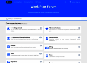 Weekplan.userecho.com