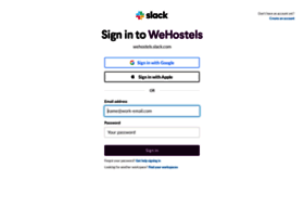 Wehostels.slack.com