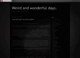 Weirdnwonderfuldays.blogspot.com