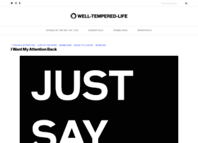 Well-tempered-life.com