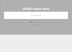 what-says-you.blogspot.com