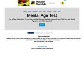 Whatisyourmentalage.com