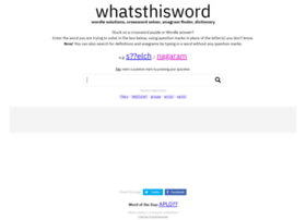 whatsthisword.com