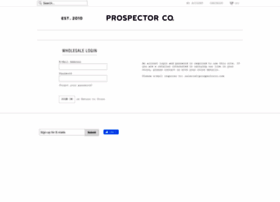 Wholesale.prospectorco.com