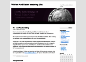 Williamandkatesweddinglist.wordpress.com
