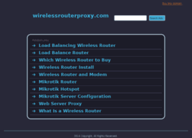Wirelessrouterproxy.com