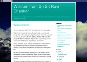 Wisdomfromsrisriravishankar.blogspot.com