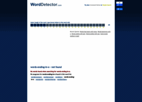 Words-ending-in-o.worddetector.com