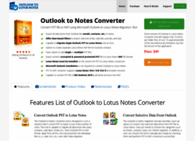 Working.outlooktolotusnotes.com