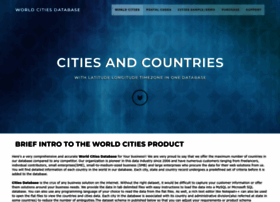 Worldcitiesdatabase.com