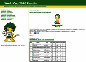 Worldcup2010results.blogspot.com