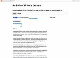 Writerletters.blogspot.com