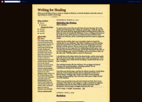 Writingforhealing.blogspot.com