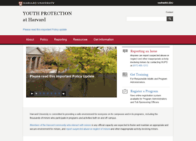 Youthprotection.harvard.edu