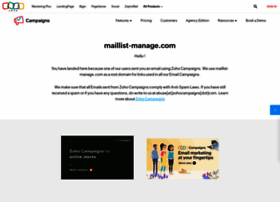 Zoho.maillist-manage.com