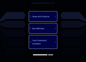 Zzzsleepproducts.com